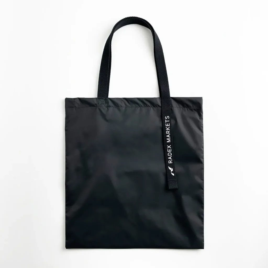 Custom polyester tote bag with logo