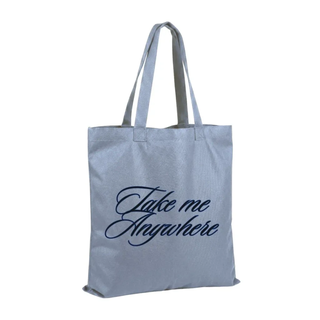Canvas tote bag with custom logo