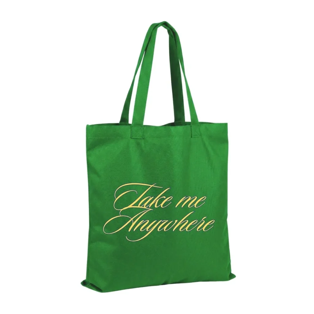Canvas tote bag with custom logo