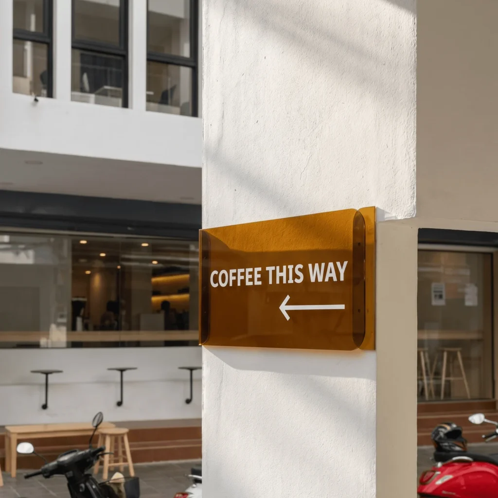 ACRYLIC WALL SIGNAGE | ป้ายอะคริลิคติดผนัง ป้ายชื่อร้าน ป้ายโลโก้ร้าน
